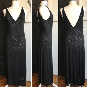 Vintage 90’s Natori Slip w/ Burnout Animal Pattern